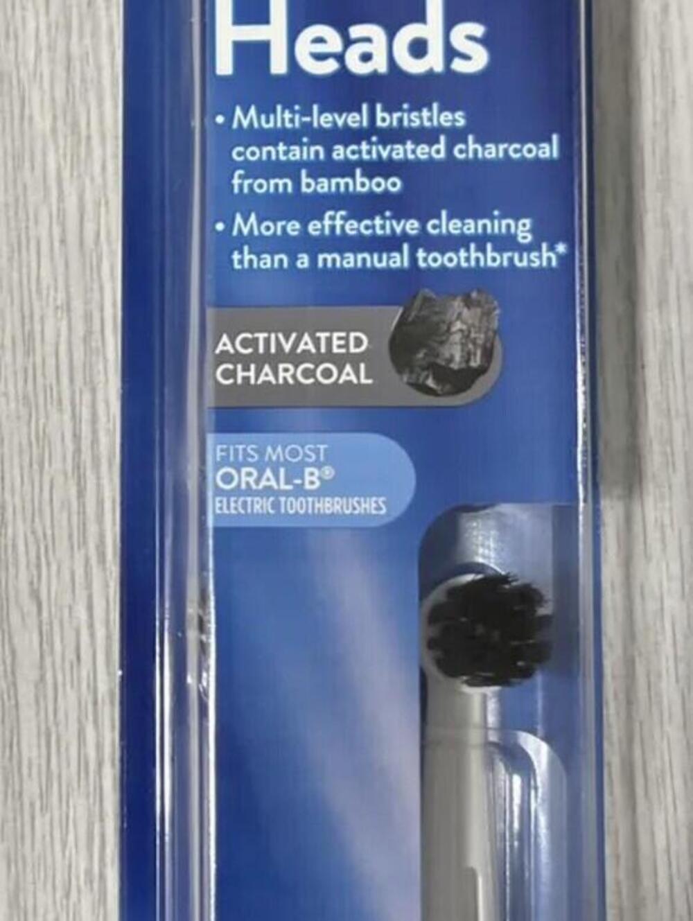 NEW Walgreens Oral-B Easy Flex Charcoal Replacement Toothbrush Heads